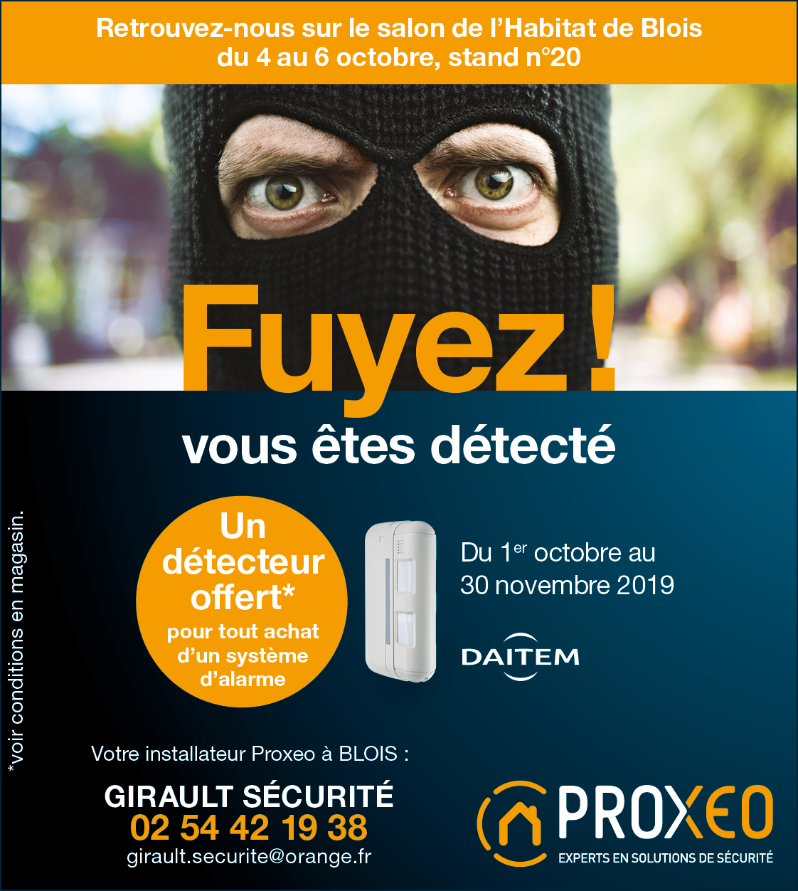 Temps fort Daitem – Détecteur extérieur offert